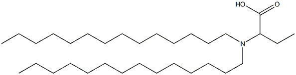 2-(Ditetradecylamino)butyric acid Struktur