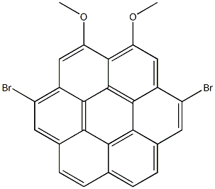 3,16-Dibromo-1,18-dimethoxydinaphtho[2,1-c:1',2'-g]phenanthrene Struktur
