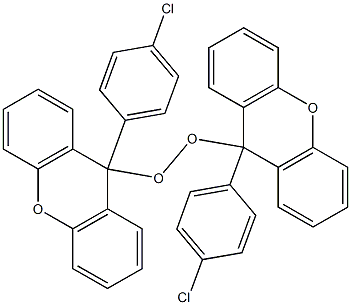 Bis[9-(4-chlorophenyl)-9H-xanthen-9-yl] peroxide Struktur