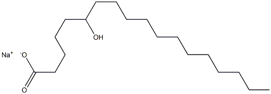 6-Hydroxystearic acid sodium salt Struktur