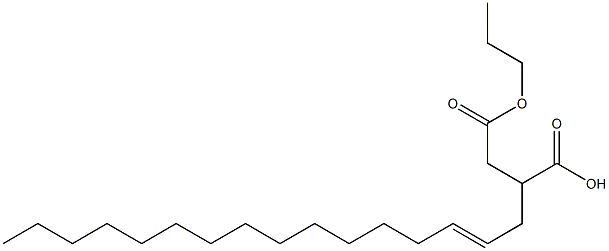 2-(2-Hexadecenyl)succinic acid 1-hydrogen 4-propyl ester Struktur