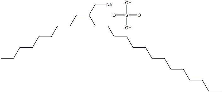 Sulfuric acid 2-nonylhexadecyl=sodium salt Struktur