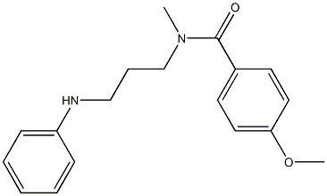 4-Methoxy-N-methyl-N-[3-(phenylamino)propyl]benzamide Structure