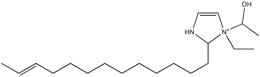 1-Ethyl-1-(1-hydroxyethyl)-2-(11-tridecenyl)-4-imidazoline-1-ium Struktur