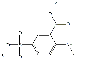 N-Ethyl-5-sulfoanthanilic acid dipotassium salt Struktur
