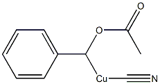 [Acetyloxy(phenyl)methyl]cyanocopper(II) Structure