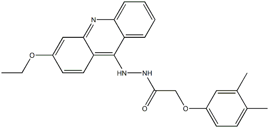N'-(3-Ethoxyacridin-9-yl)-2-(3,4-dimethylphenoxy)acetohydrazide Struktur