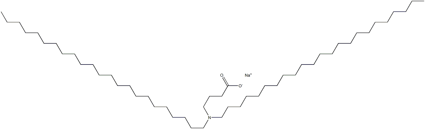4-(Ditricosylamino)butyric acid sodium salt Struktur