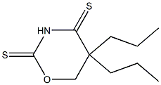 5,6-Dihydro-5,5-dipropyl-2H-1,3-oxazine-2,4(3H)-dithione Struktur