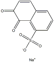 7,8-Dihydro-7,8-dioxo-1-naphthalenesulfonic acid sodium salt Struktur