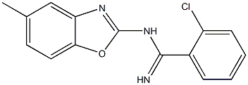 N1-(5-Methylbenzoxazol-2-yl)-2-chlorobenzamidine Struktur