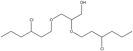 2,3-Bis(3-chlorohexyloxy)-1-propanol Struktur