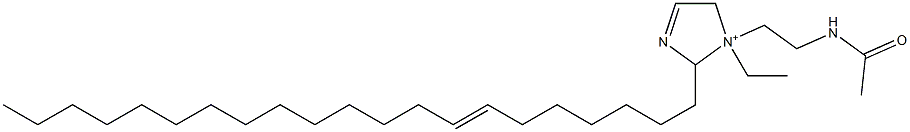 1-[2-(Acetylamino)ethyl]-1-ethyl-2-(7-henicosenyl)-3-imidazoline-1-ium Struktur