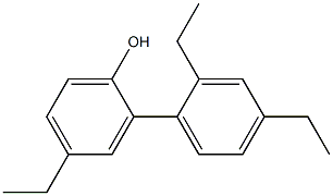 4-Ethyl-2-(2,4-diethylphenyl)phenol Struktur