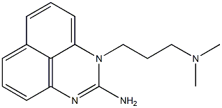 1-[3-(Dimethylamino)propyl]-1H-perimidin-2-amine Struktur