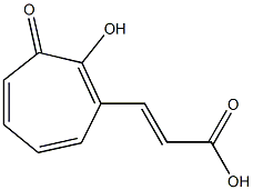 3-(2-Hydroxy-1-oxocyclohepta-2,4,6-trien-3-yl)acrylic acid Struktur