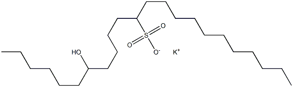 7-ヒドロキシトリコサン-12-スルホン酸カリウム 化學(xué)構(gòu)造式