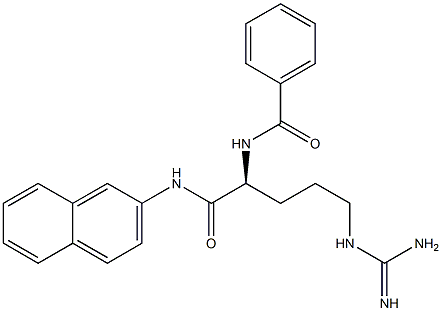 (2S)-N-(2-Naphtyl)-2-(benzoylamino)-5-guanidinopentanamide Struktur
