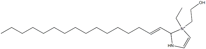 1-Ethyl-2-(1-hexadecenyl)-1-(2-hydroxyethyl)-4-imidazoline-1-ium Struktur