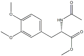 (S)-2-(Acetylamino)-3-(3,4-dimethoxyphenyl)propionic acid methyl ester Struktur