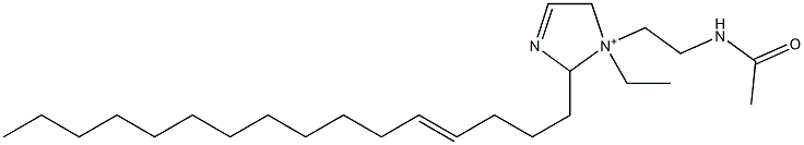 1-[2-(Acetylamino)ethyl]-1-ethyl-2-(4-hexadecenyl)-3-imidazoline-1-ium Struktur