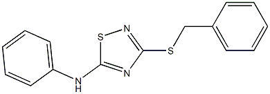 3-Benzylthio-5-phenylamino-1,2,4-thiadiazole Struktur