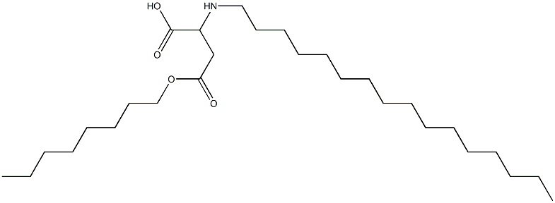 2-Hexadecylamino-3-(octyloxycarbonyl)propionic acid Struktur