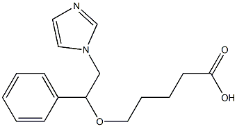 5-[2-(1H-Imidazol-1-yl)-1-phenylethoxy]valeric acid Struktur