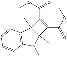 2a,7b-Dihydro-2a,3,7b-trimethyl-3H-cyclobut[b]indole-1,2-dicarboxylic acid dimethyl ester Struktur