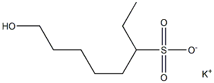 8-Hydroxyoctane-3-sulfonic acid potassium salt Structure