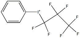 (Heptafluoropropyl)phenyliodonium Struktur