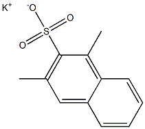 1,3-Dimethyl-2-naphthalenesulfonic acid potassium salt Structure