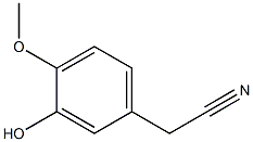 3-Hydroxy-4-methoxybenzeneacetonitrile Struktur