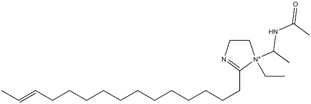 1-[1-(Acetylamino)ethyl]-1-ethyl-2-(13-pentadecenyl)-2-imidazoline-1-ium Struktur