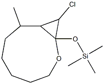 10-Chloro-8-methyl-1-(trimethylsilyloxy)-2-oxabicyclo[7.1.0]decane Struktur