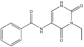 3-Ethyl-5-benzoylaminouracil Struktur