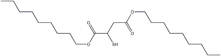 2-Mercaptobutanedioic acid dinonyl ester Struktur