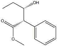 (2S,3S)-2-Phenyl-3-hydroxyvaleric acid methyl ester Structure