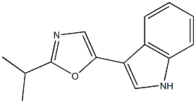 3-(2-Isopropyloxazol-5-yl)-1H-indole Struktur