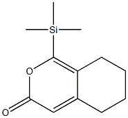 5,6,7,8-Tetrahydro-1-trimethylsilyl-3H-2-benzopyran-3-one Struktur