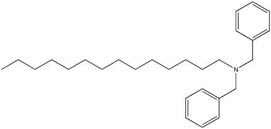 Tetradecyldibenzylamine Struktur