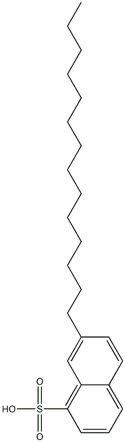 7-Tetradecyl-1-naphthalenesulfonic acid Struktur