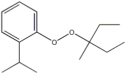 2-Isopropylphenyl 1-methyl-1-ethylpropyl peroxide Struktur