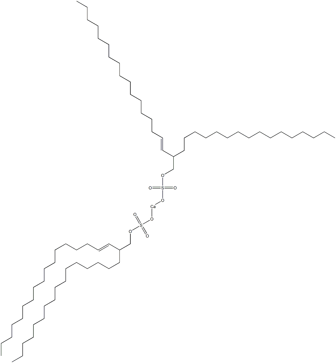 Bis(2-hexadecyl-3-nonadecenyloxysulfonyloxy)calcium Struktur
