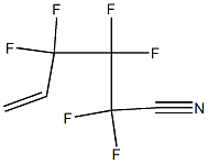 2,2,3,3,4,4-Hexafluoro-5-hexenenitrile Struktur
