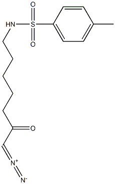 N-(7-Diazo-6-oxoheptyl)-4-methylbenzenesulfonamide Struktur