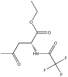 [R,(+)]-2-[(2,2,2-Trifluoroacetyl)amino]levulinic acid ethyl ester Struktur
