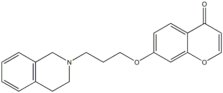 7-[3-[(1,2,3,4-Tetrahydroisoquinolin)-2-yl]propyloxy]-4H-1-benzopyran-4-one Struktur
