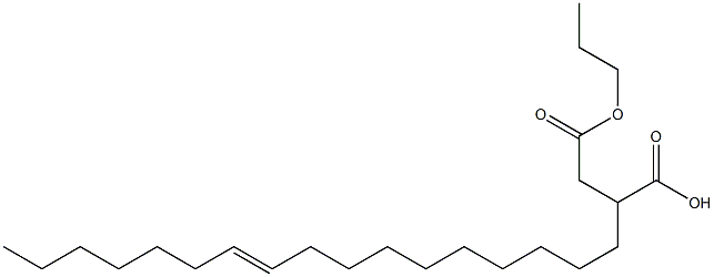 2-(10-Heptadecenyl)succinic acid 1-hydrogen 4-propyl ester Struktur