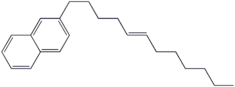 2-(5-Dodecenyl)naphthalene Structure